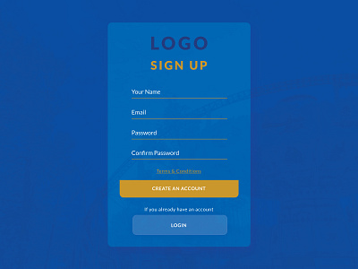 UI Daily 001: Sign Up ui vector web