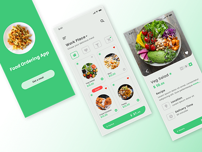 Food Ordering App app design ui ux