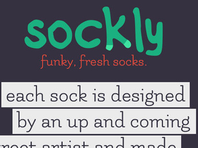 Sock.ly Redesign sock.ly sockly socks street art street artist