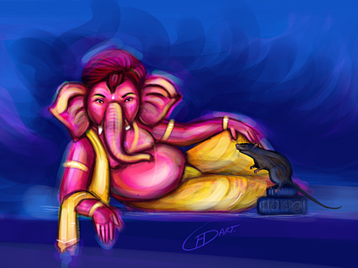 Lord Ganesha @illustration @characterdesign composition concept art illustration illustration art illustrations painting photoshop vector vectorart