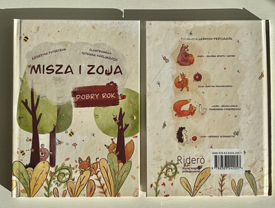 Book for Kids „ Misza i Zoja. Dobry rok” book illustration
