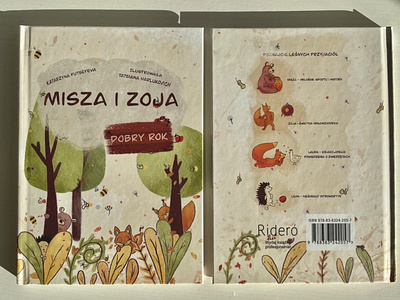 Book for Kids „ Misza i Zoja. Dobry rok” book illustration