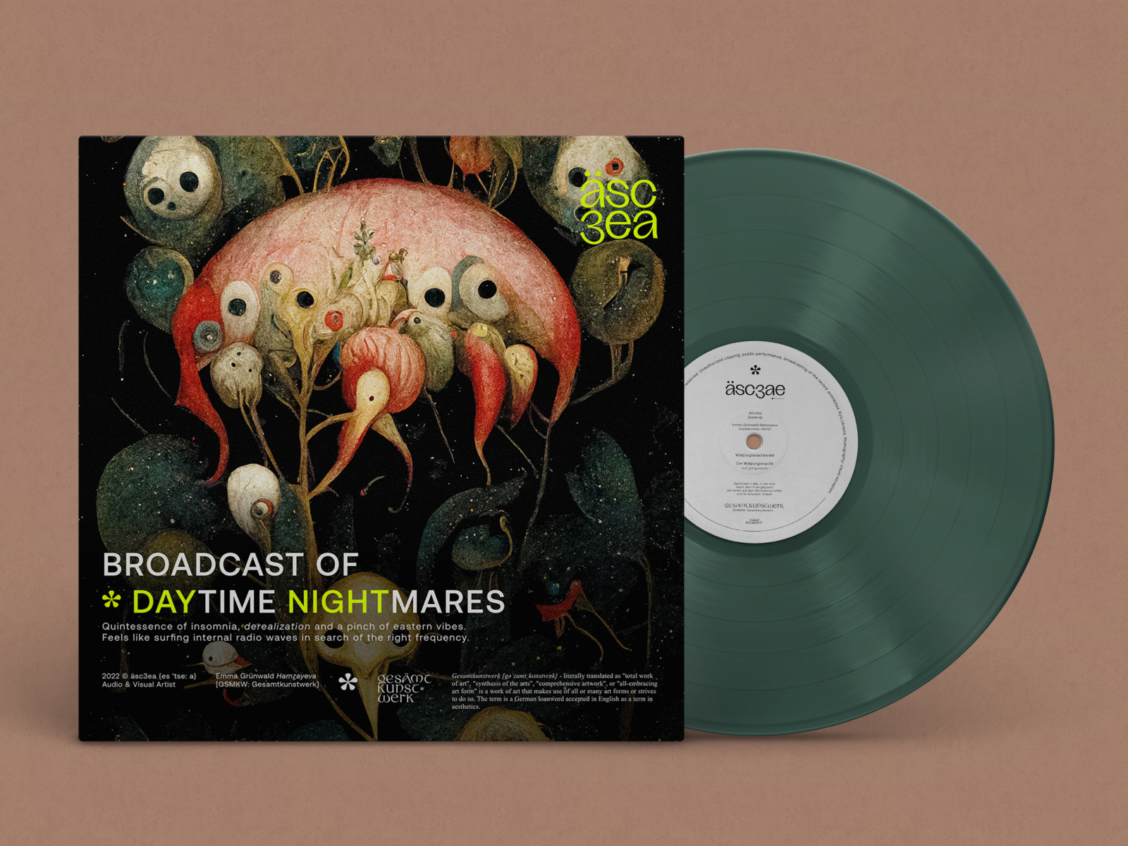 Cover art for äsc3ea audiovisual artist by [GSMKW Gesamtkunstwerk] on