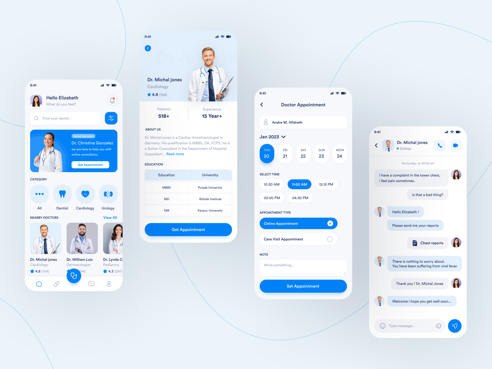 Doctor Appointment App by Mehul Pipaliya on Dribbble