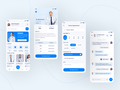 Doctor Appointment App consulting doctor app doctor appointment app doctor appointment booking healthcare app medical app medicalapp minimal ui design online appointment online booking ui ui design ux