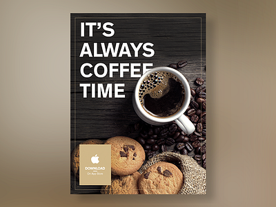 Billboard idea app store banner coffee download idea shop