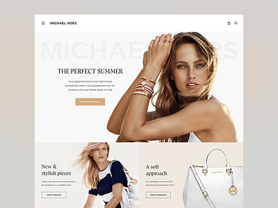 Michael Kors redesign bags fashion kors landing michael mk model re design shopping website