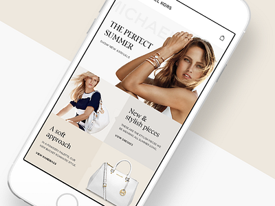 Michael Kors redesign mobile bags fashion kors landing michael mk model re design shopping website