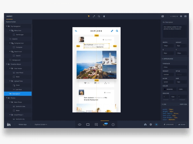 A magical new design to development workflow with Inspect developers inspect invision productivity prototyping sketch tools web