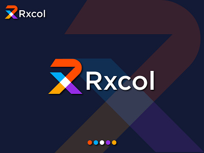 Rx letter logo design -Rxcol