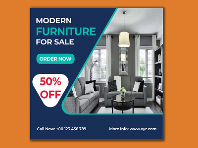 Modern Furniture Social media post design