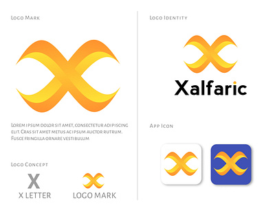 X LETTER CONCEPT LOGO concept logo graphic design letter concept logo x letter logo