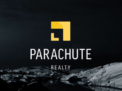 Parachute Realty Branding abstract branding clean logo minimal parachute real estate simple