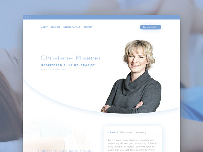 Physiotherapy website clean icons line icons medical minimal one page one page design physiotherapist physiotherapy pyshio ui ux