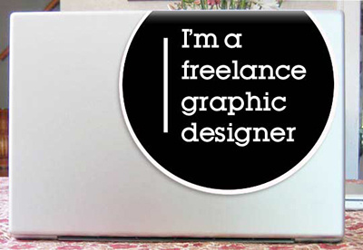 I'm embarking on a Freelance journey! advertising decal freelance laptop