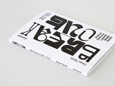 Cihan Tamti — Breakout–100 Posters Book design graphic design slanted