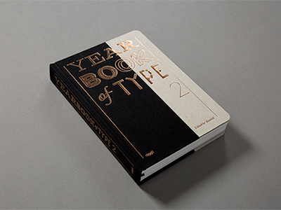 Yearbook of Type II design slanted typeface typefoundry typography