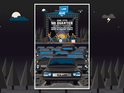 No Quarter Drive-In Concert Series Poster