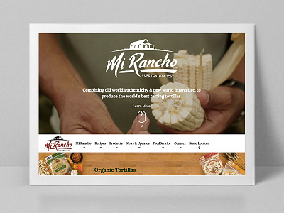 Mi Rancho Tortillas tortillas web design website