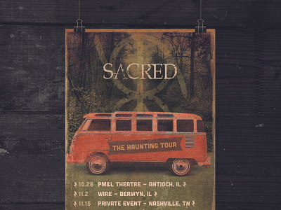 Sacred Poster bus poster tour poster