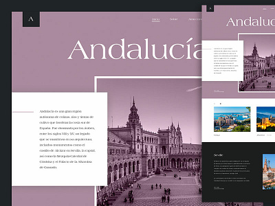 Typography exploration andalucia travel type typography