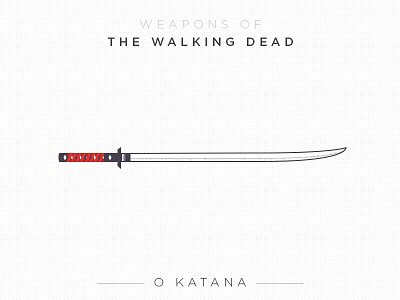 O Katana icon katana the walking dead vector