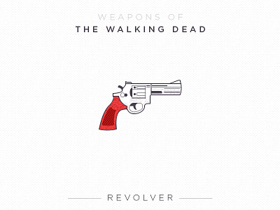 Revolver icon revolver the walking dead vector