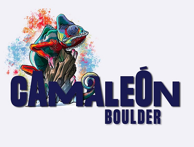 Camaleón Boulder Logo design graphic design illustration logo