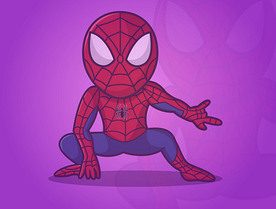 Spiderman vector illustration adobe illustrator cartoon cute design digital art drawing illustration movie pose sketch spiderman