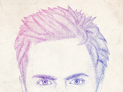 Jesse Pinkman aaronpaul breakingbad dot drawing jessepinkman portrait series