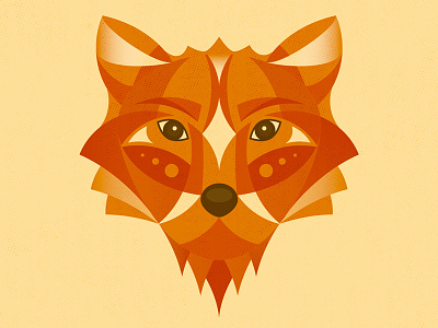 My Geometric Fox animal character fox geometric geometry illustration