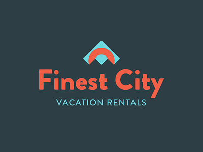 Finest City logo home logo rental vacation