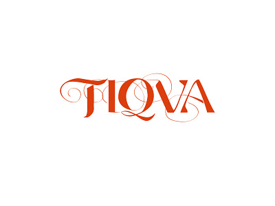 Tiqva Logo v2 lettering logo orange pumkin type