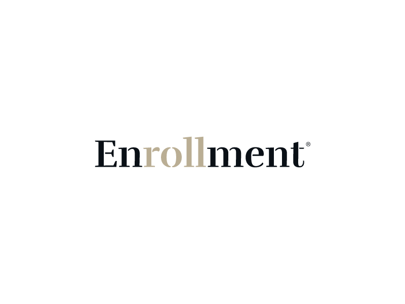 Enrollment branding design logo logo design logotype type typography