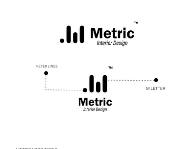 Metric Branding Interior-Design branding design graphic design illustration logo typography ui ux vector
