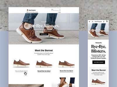 Hush Puppies Bennet Landing Page