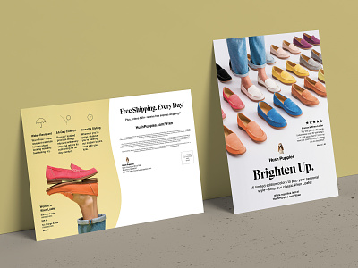 Hush Puppies Wren Mailer direct mail ecommerce flyer marketing postcard print shoe