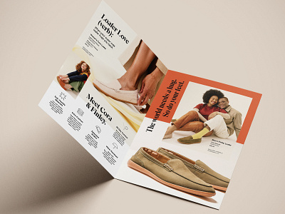 Hush Puppies Fall '21 Loafer Bi-Fold Mailer bi fold design direct mail ecommerce flyer mailer marketing print shoe typography
