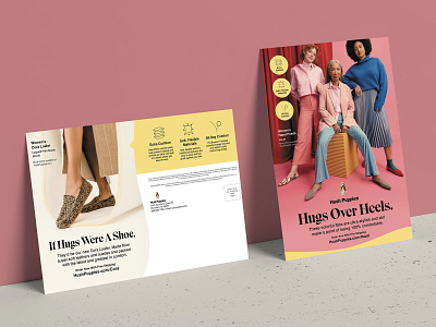 Hush Puppies Spring/Summer '22 Flats Postcard Mailer bright direct mail ecommerce flyer mailer marketing postcard print product retail shoes