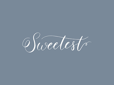 Sweetest apple pencil calligraphy cursive digital handlettering handwritten ipad lettering logo logotype script typography