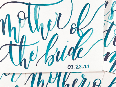 Watercolor Calligraphy Cards