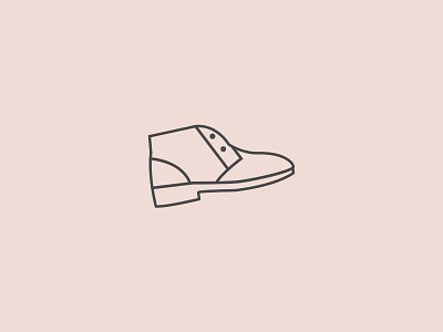 Shoe Icon black boot clothes clothing icon illustration line minimal pink product shoe simple