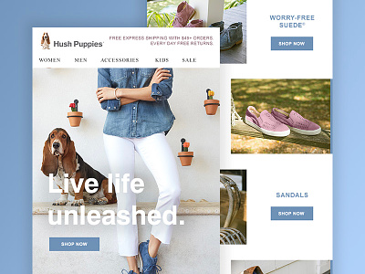 Hush Puppies Welcome Email