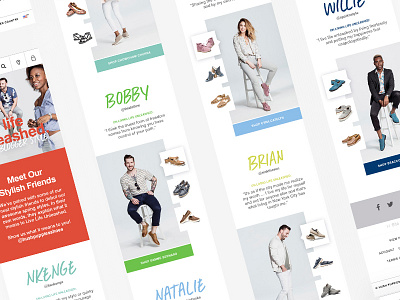 Hush Puppies Style Unleashed Landing Page Mobile design digital fashion landing marketing mobile page phone responsive style user experience web