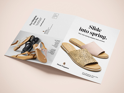 Hush Puppies Spring/Summer 2020 Direct Mail bifold bifold brochure brochure catalog direct mail ecommerce hush puppies print print design shoe shoes typography