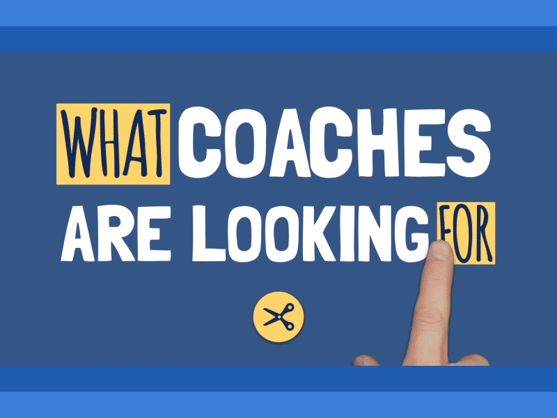 What Coaches Are Looking For after effects email greenscreen motion graphics text typing