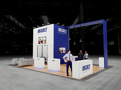 Modular beMatrix exhibition stand design made by expozhuk