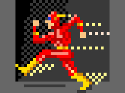 Pixel Flash dotsapp fastestmanalive flash hero iphone pixelart