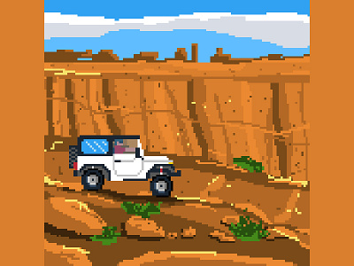 The Silver Stairs 4x4 canyonlands dotsapp iphone jeep nationalpark pixel pixelart utah wrangler