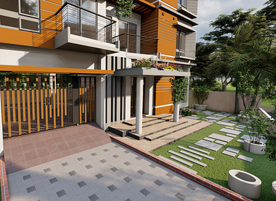 Potiya Own ResiDence 2 _ _ _- - 2022 3d building design rander